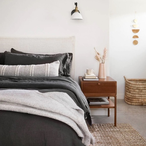 The Citizenry - Contigo lumbar pillow in grey, COVER ONLY, 12" x 48" - Picture 3 of 3